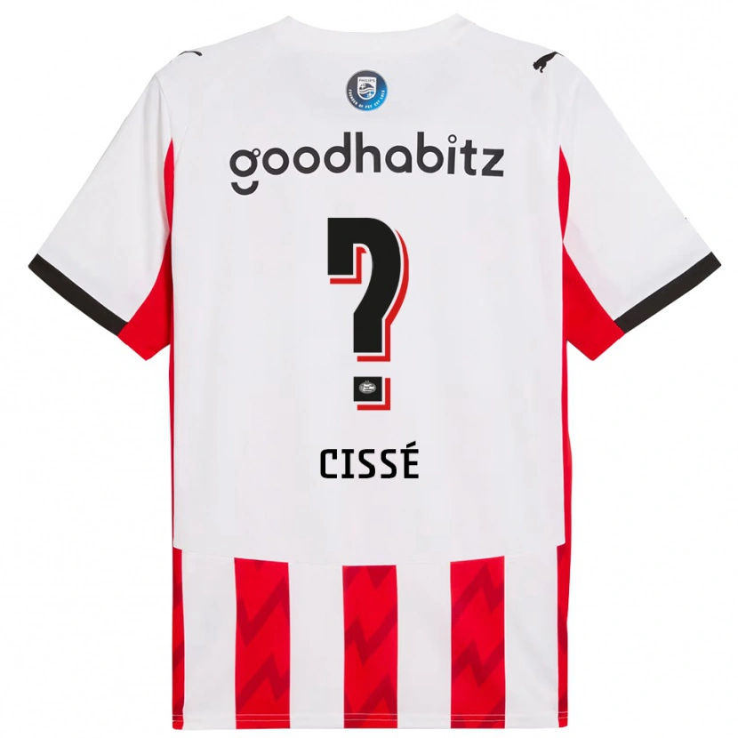 Danxen Damen Alseny Cissé #0 Rot Weiß Heimtrikot Trikot 2025/26 T-Shirt