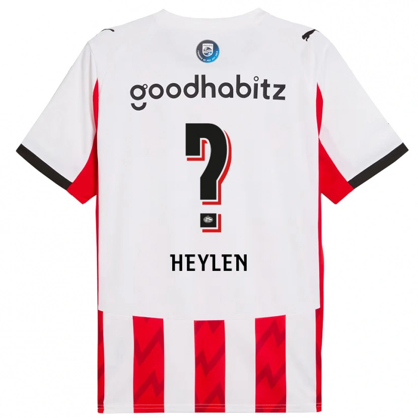 Danxen Damen Jens Heylen #0 Rot Weiß Heimtrikot Trikot 2025/26 T-Shirt