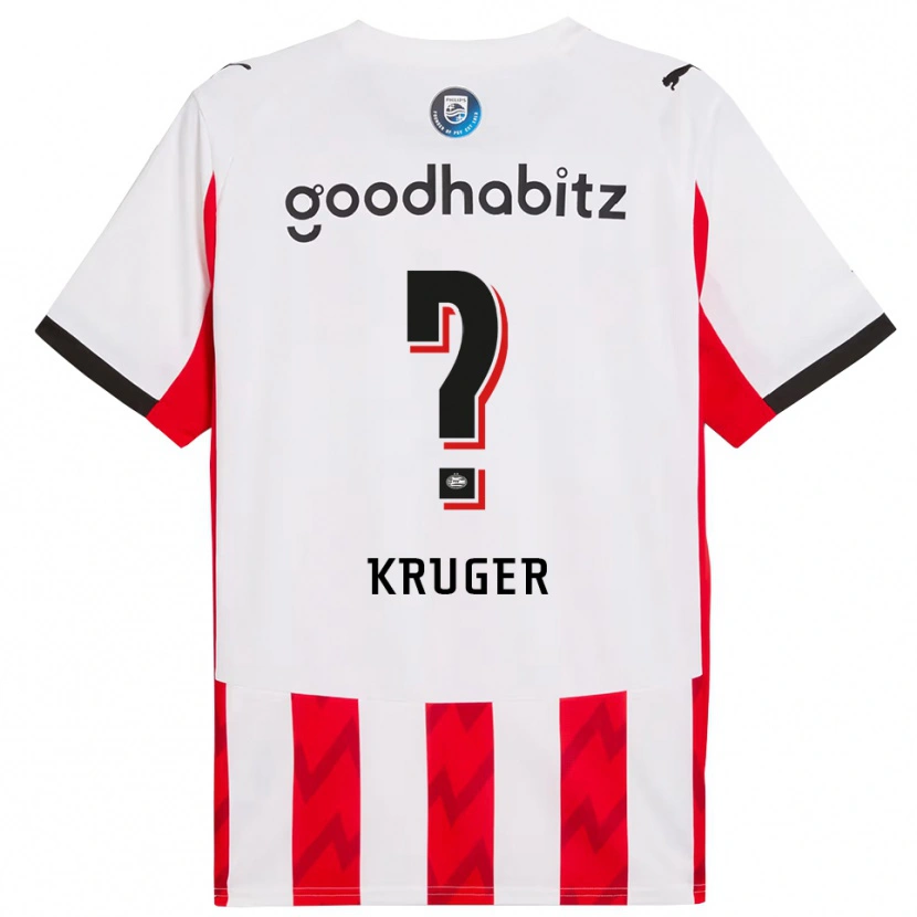 Danxen Damen Oliver Kruger #0 Rot Weiß Heimtrikot Trikot 2025/26 T-Shirt