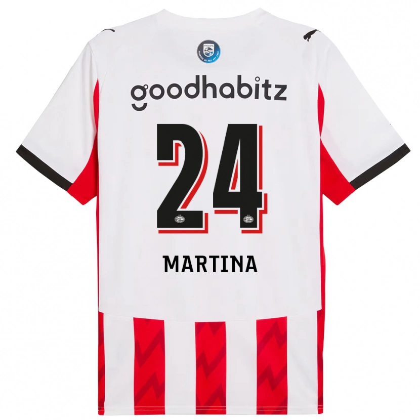 Danxen Damen Shijona Martina #24 Rot Weiß Heimtrikot Trikot 2025/26 T-Shirt