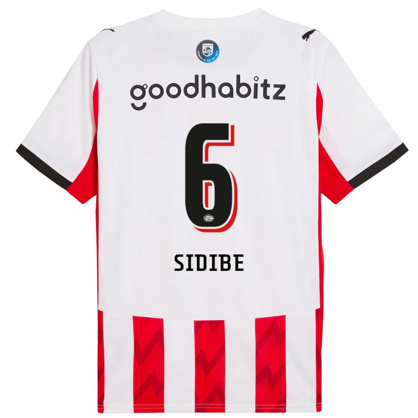 Danxen Damen Souleymane Sidibé #6 Rot Weiß Heimtrikot Trikot 2025/26 T-Shirt