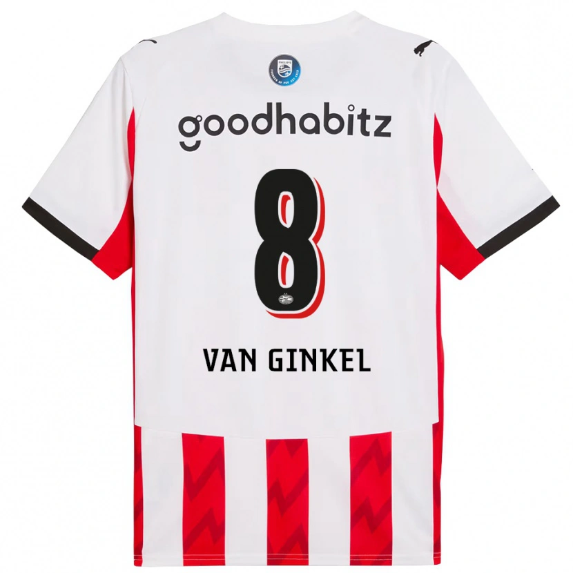 Danxen Damen Marco Van Ginkel #8 Rot Weiß Heimtrikot Trikot 2025/26 T-Shirt