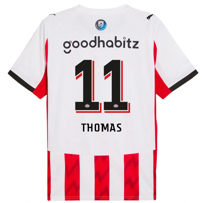 Danxen Damen Ayodele Thomas #11 Rot Weiß Heimtrikot Trikot 2025/26 T-Shirt