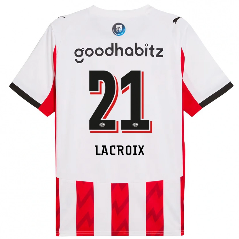 Danxen Damen Robine Lacroix #21 Rot Weiß Heimtrikot Trikot 2025/26 T-Shirt