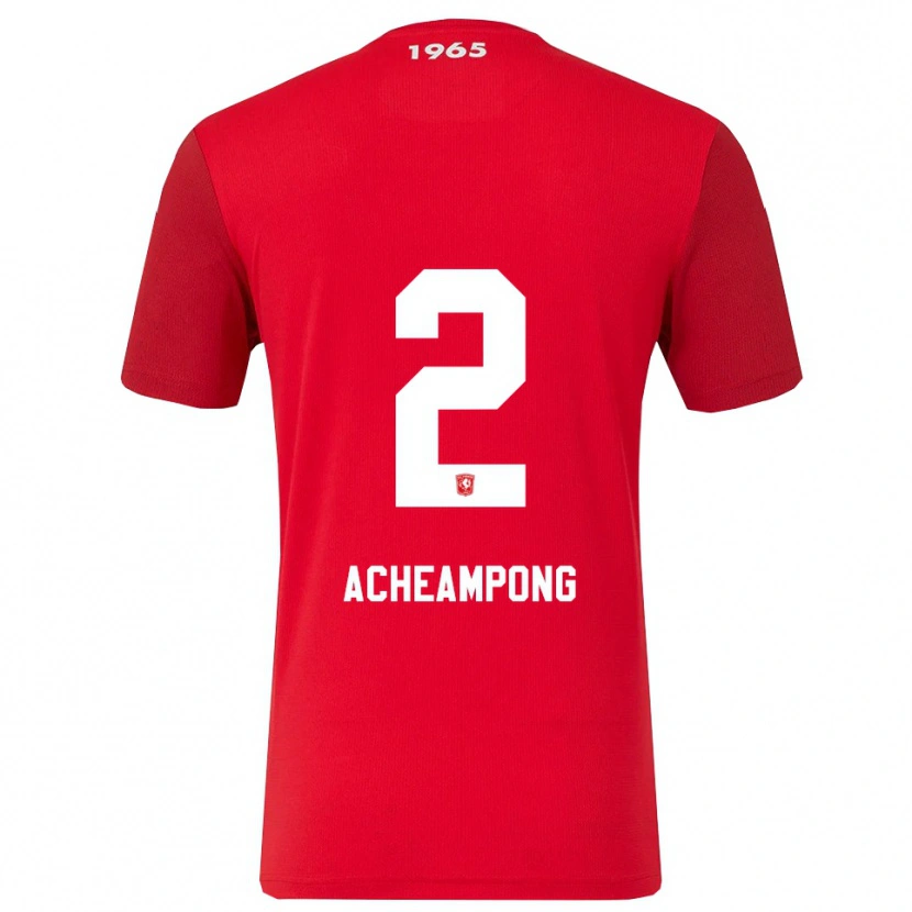 Danxen Damen Sage Acheampong #2 Rot Weiß Heimtrikot Trikot 2025/26 T-Shirt