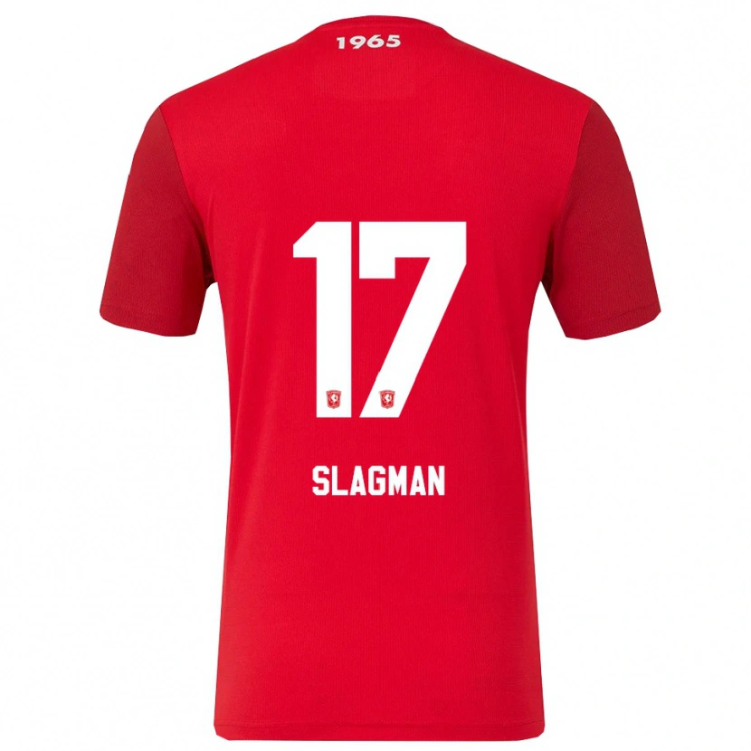 Danxen Damen Thom Slagman #17 Rot Weiß Heimtrikot Trikot 2025/26 T-Shirt