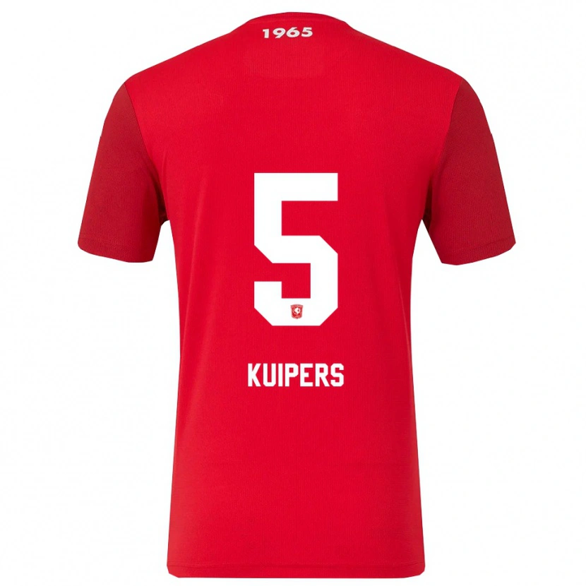 Danxen Damen Bas Kuipers #5 Rot Weiß Heimtrikot Trikot 2025/26 T-Shirt