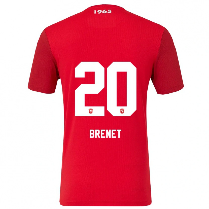 Danxen Damen Joshua Brenet #20 Rot Weiß Heimtrikot Trikot 2025/26 T-Shirt