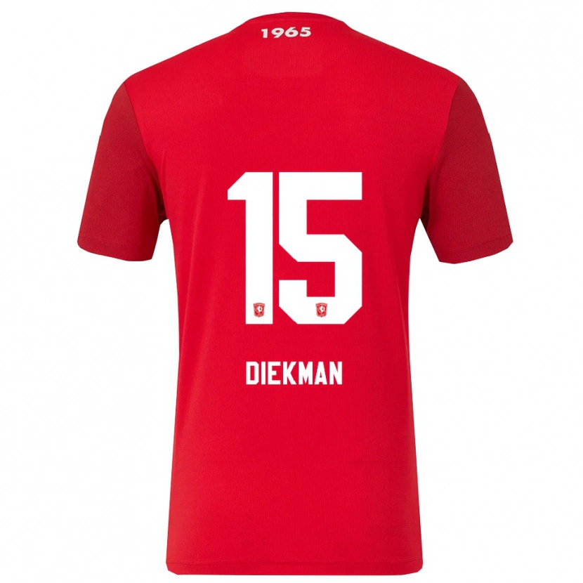 Danxen Damen Jill Diekman #15 Rot Weiß Heimtrikot Trikot 2025/26 T-Shirt