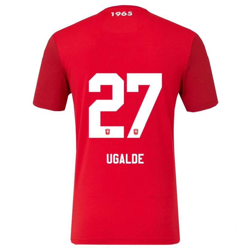 Danxen Damen Manfred Ugalde #27 Rot Weiß Heimtrikot Trikot 2025/26 T-Shirt