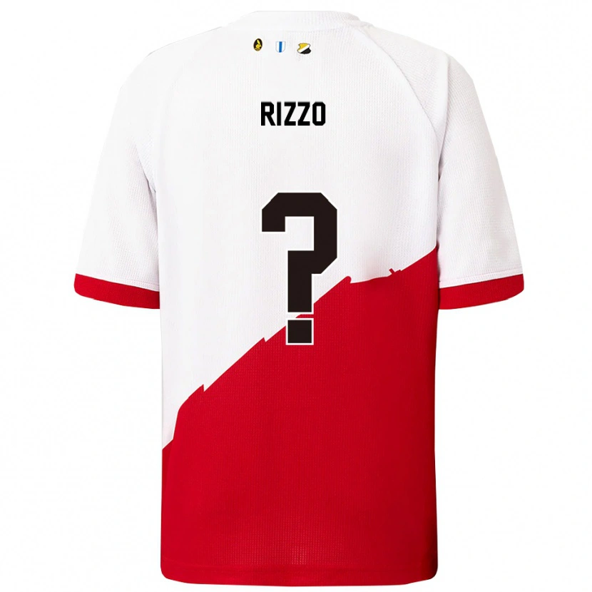 Danxen Damen Matteo Rizzo #0 Weiß Rot Heimtrikot Trikot 2025/26 T-Shirt