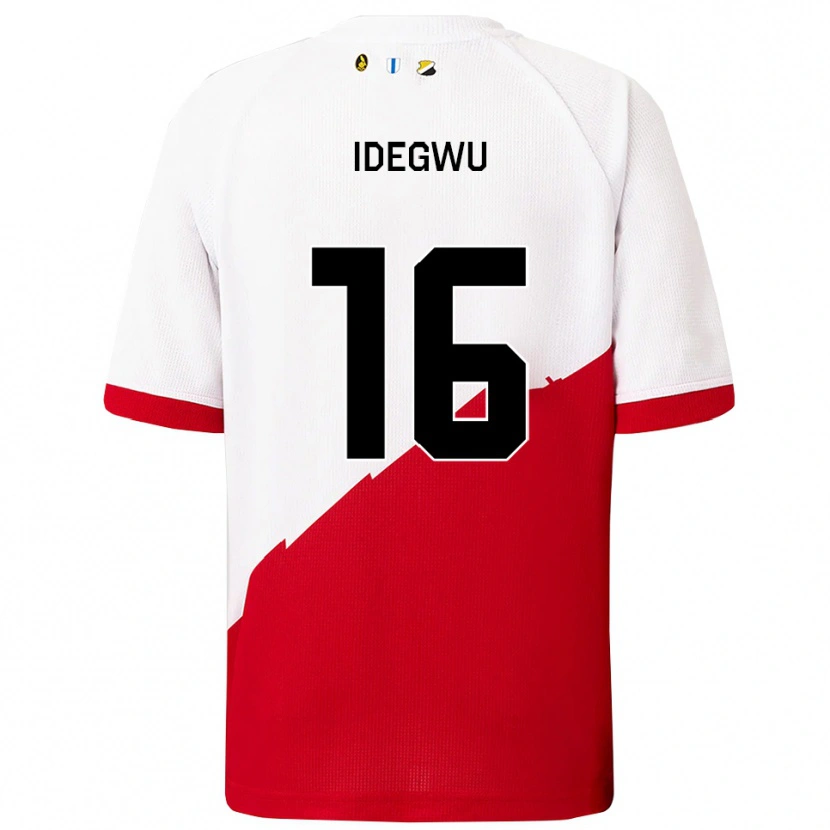 Danxen Damen Kelechi Idegwu #16 Weiß Rot Heimtrikot Trikot 2025/26 T-Shirt