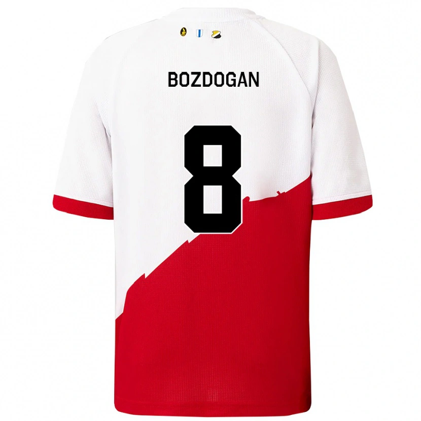 Danxen Damen Can Bozdogan #8 Weiß Rot Heimtrikot Trikot 2025/26 T-Shirt