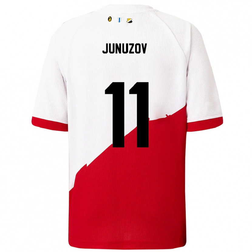 Danxen Damen Melih Junuzov #11 Weiß Rot Heimtrikot Trikot 2025/26 T-Shirt