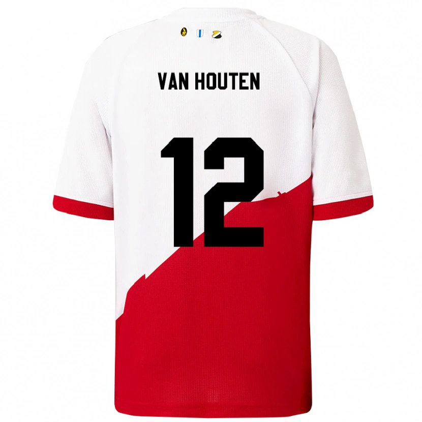 Danxen Damen Dylan Van Houten #12 Weiß Rot Heimtrikot Trikot 2025/26 T-Shirt