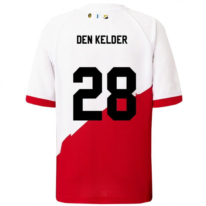 Danxen Damen Gera Op Den Kelder #28 Weiß Rot Heimtrikot Trikot 2025/26 T-Shirt