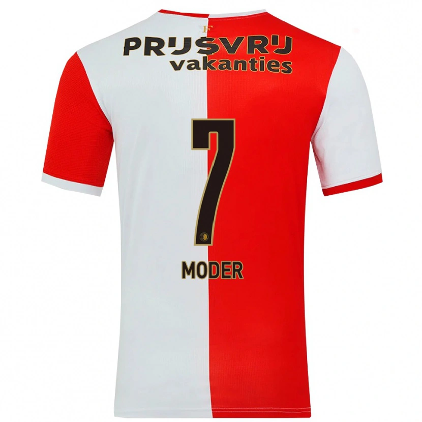 Danxen Damen Jakub Moder #7 Rot Weiß Heimtrikot Trikot 2025/26 T-Shirt