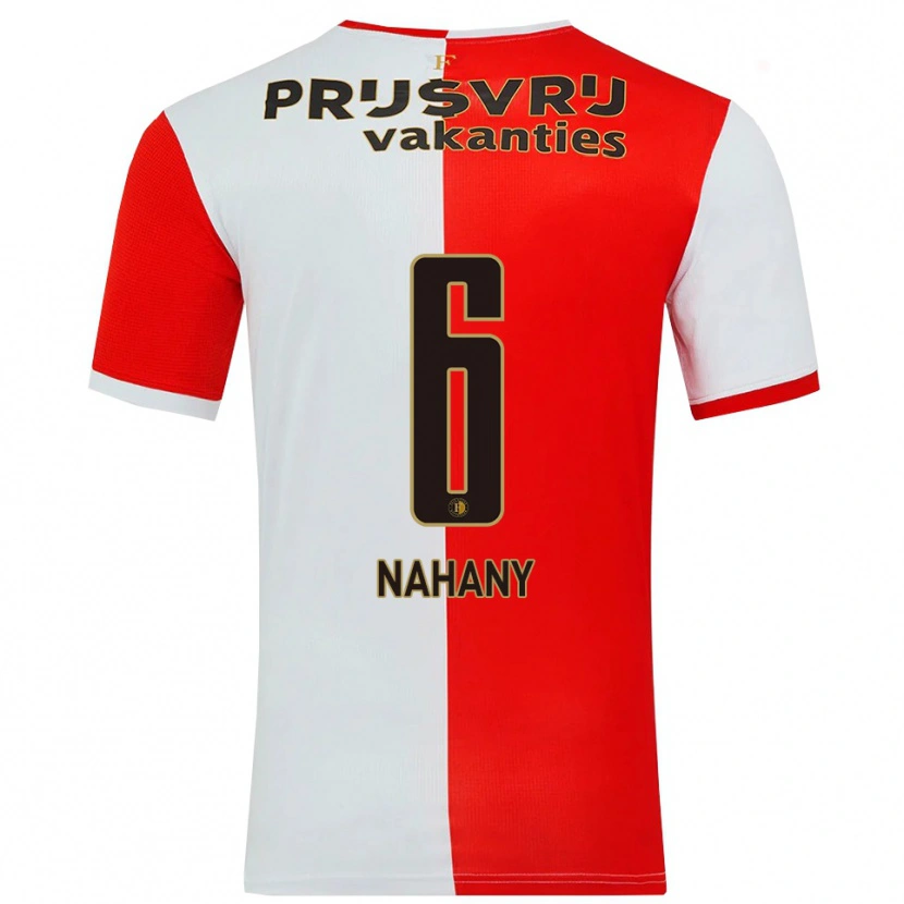 Danxen Damen Arman Nahany #6 Rot Weiß Heimtrikot Trikot 2025/26 T-Shirt