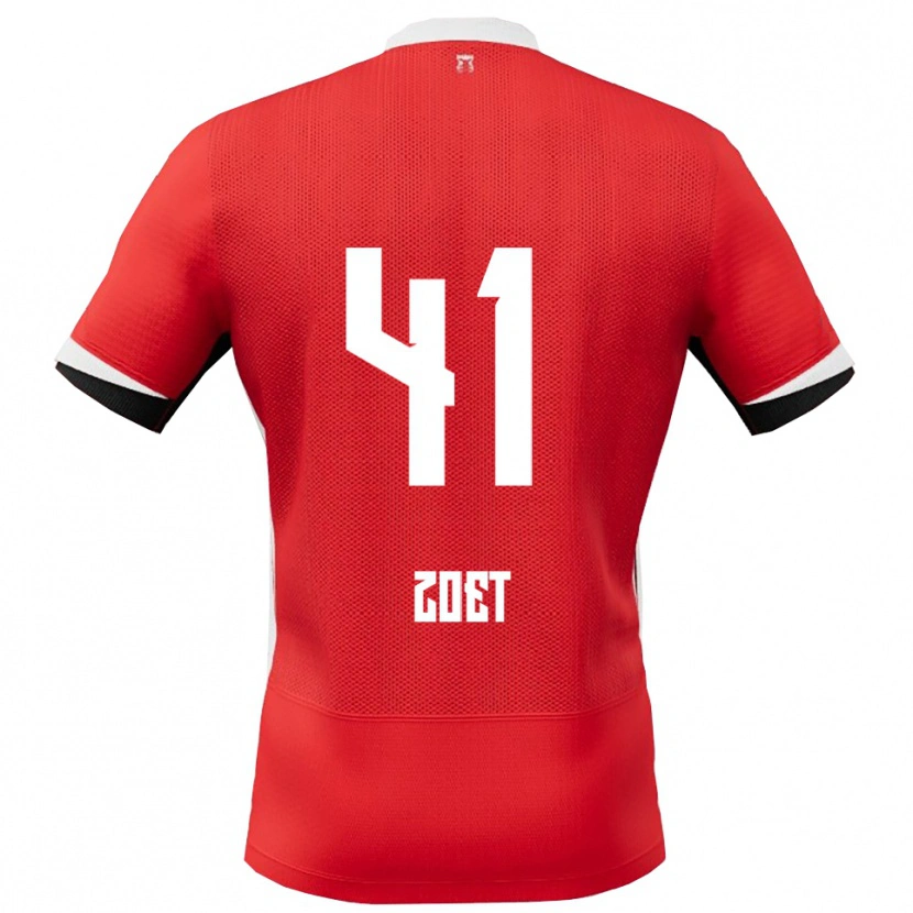 Danxen Damen Jeroen Zoet #41 Rot Weiß Heimtrikot Trikot 2025/26 T-Shirt