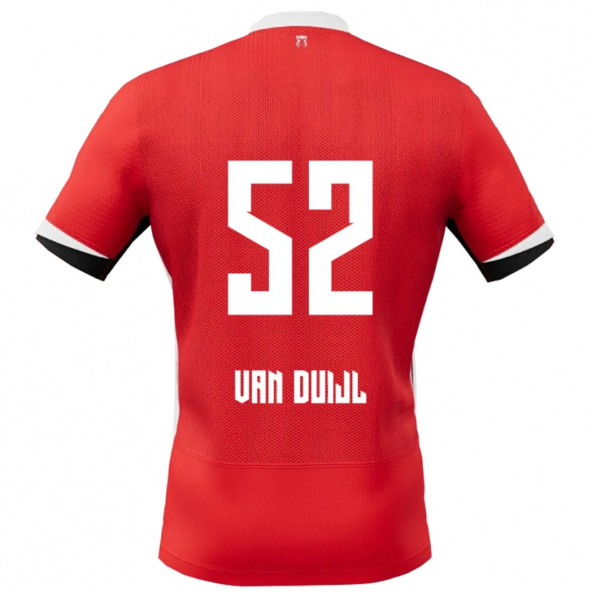 Danxen Damen Billy Van Duijl #52 Rot Weiß Heimtrikot Trikot 2025/26 T-Shirt