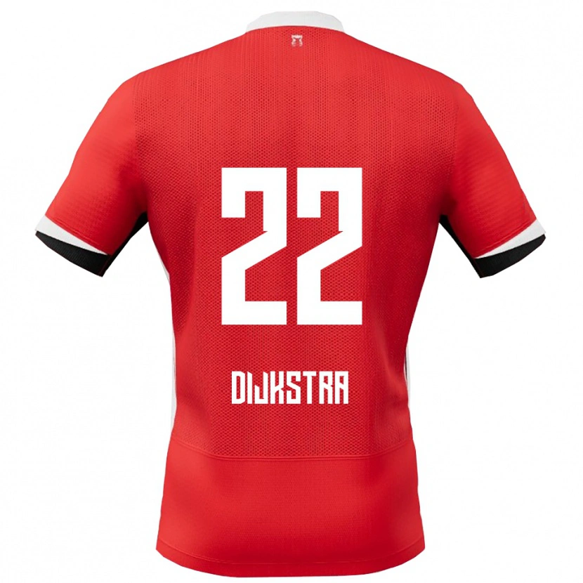 Danxen Damen Elijah Dijkstra #22 Rot Weiß Heimtrikot Trikot 2025/26 T-Shirt