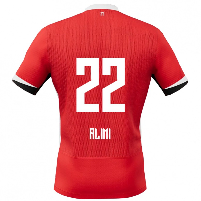 Danxen Damen Fadil Alimi #22 Rot Weiß Heimtrikot Trikot 2025/26 T-Shirt