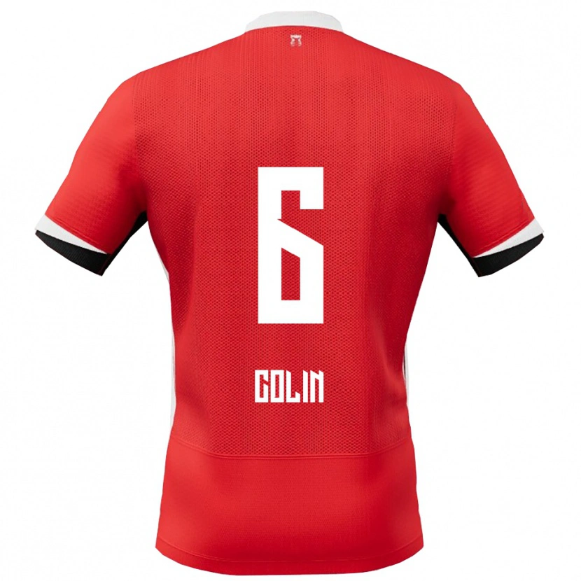 Danxen Damen Isa Colin #6 Rot Weiß Heimtrikot Trikot 2025/26 T-Shirt