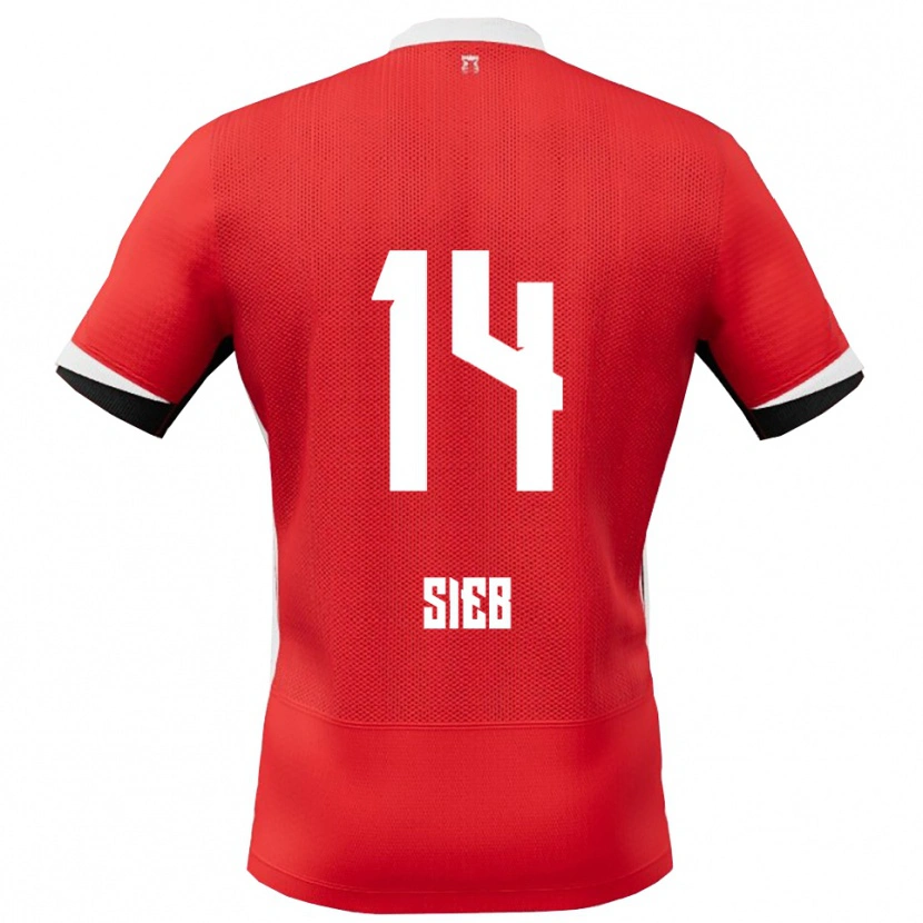 Danxen Damen Sieb Jongens #14 Rot Weiß Heimtrikot Trikot 2025/26 T-Shirt