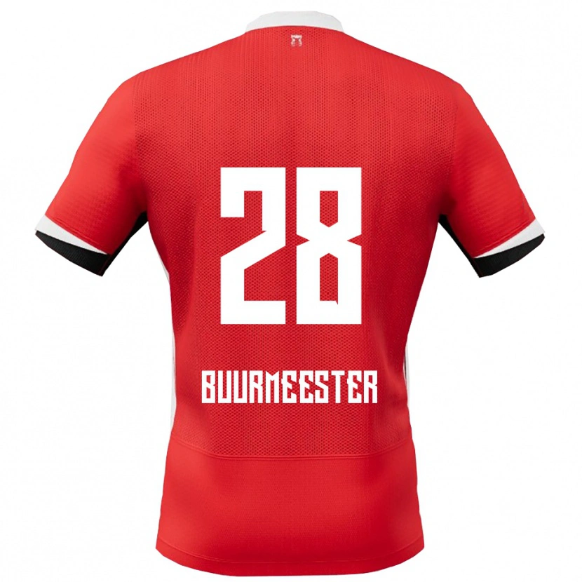 Danxen Damen Zico Buurmeester #28 Rot Weiß Heimtrikot Trikot 2025/26 T-Shirt