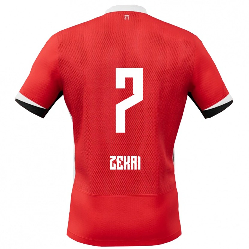 Danxen Damen Rayan Zekri #7 Rot Weiß Heimtrikot Trikot 2025/26 T-Shirt