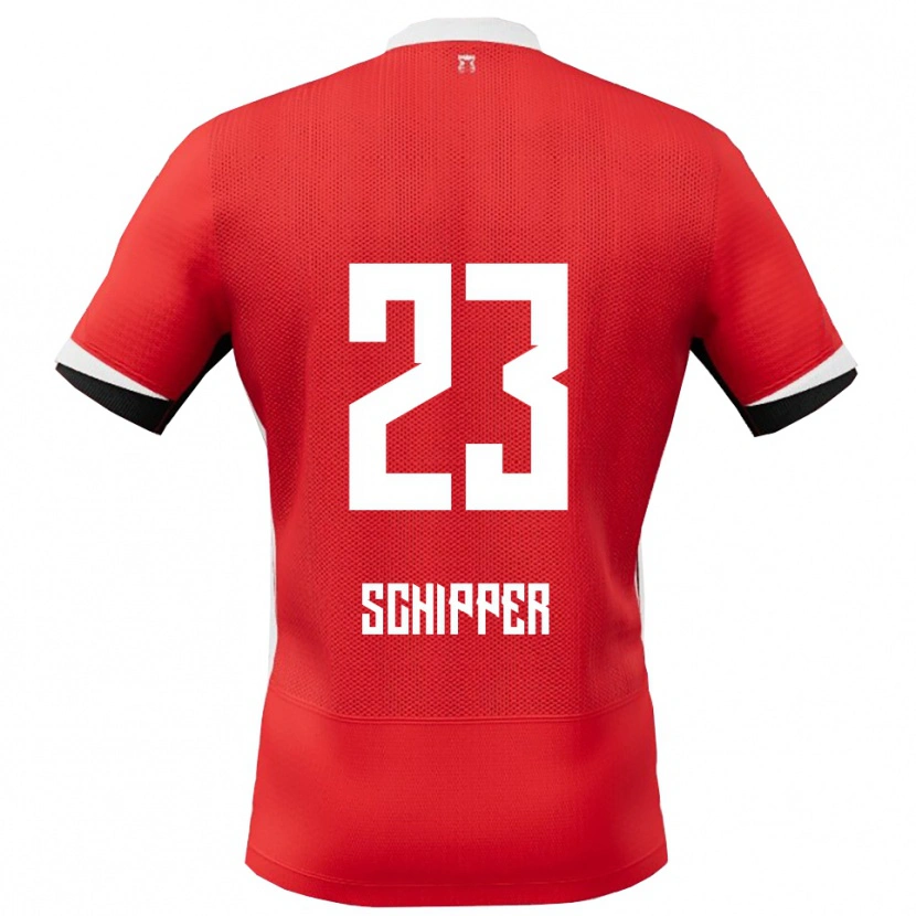 Danxen Damen Jur Schipper #23 Rot Weiß Heimtrikot Trikot 2025/26 T-Shirt