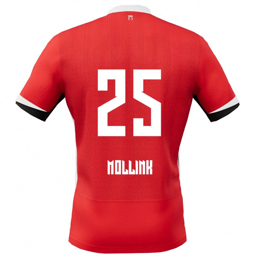 Danxen Damen Yaël Mollink #25 Rot Weiß Heimtrikot Trikot 2025/26 T-Shirt
