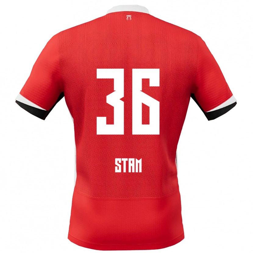Danxen Damen Finn Stam #36 Rot Weiß Heimtrikot Trikot 2025/26 T-Shirt