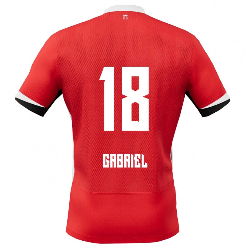Danxen Damen Gabriel Jongens #18 Rot Weiß Heimtrikot Trikot 2025/26 T-Shirt