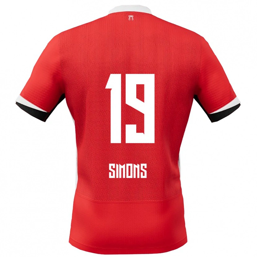 Danxen Damen Saviola Simons #19 Rot Weiß Heimtrikot Trikot 2025/26 T-Shirt