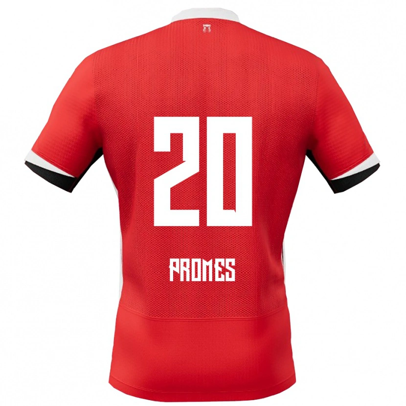 Danxen Damen Valentino Promes #20 Rot Weiß Heimtrikot Trikot 2025/26 T-Shirt