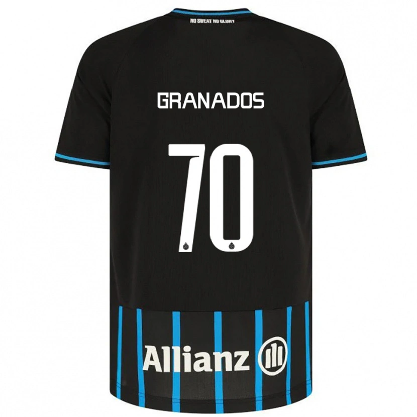 Danxen Damen Alejandro Granados #70 Schwarz Blau Heimtrikot Trikot 2025/26 T-Shirt