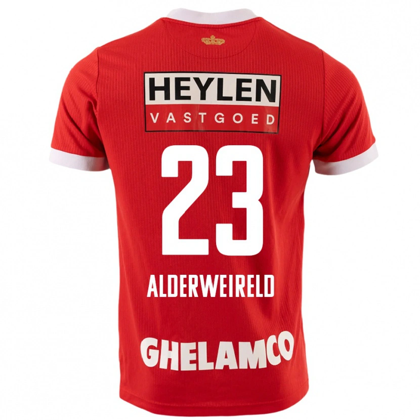 Danxen Damen Toby Alderweireld #23 Rot Weiß Heimtrikot Trikot 2025/26 T-Shirt