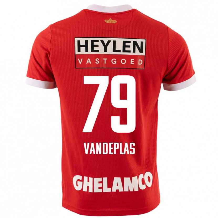 Danxen Damen Gerard Vandeplas #79 Rot Weiß Heimtrikot Trikot 2025/26 T-Shirt