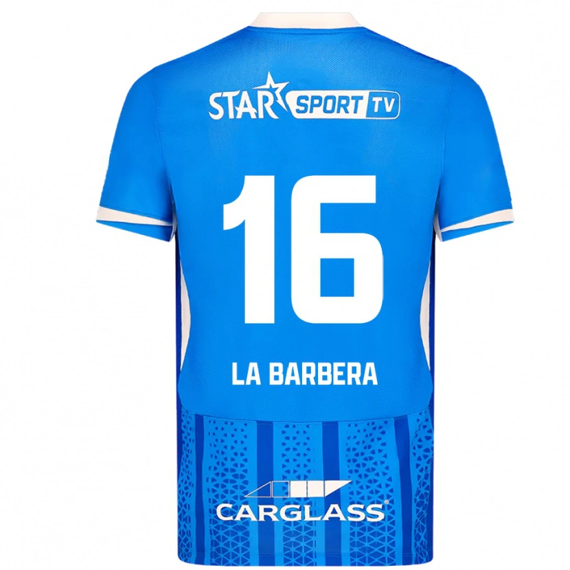 Danxen Damen Yonni La Barbera #16 Blau Weiß Heimtrikot Trikot 2025/26 T-Shirt