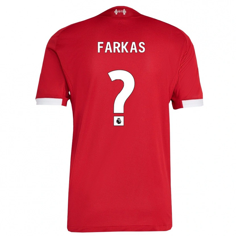 Danxen Damen Erik Farkas #0 Rot Weiß Heimtrikot Trikot 2025/26 T-Shirt