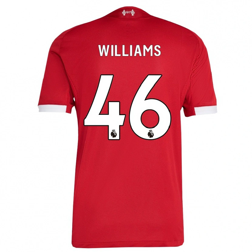 Danxen Damen Rhys Williams #46 Rot Weiß Heimtrikot Trikot 2025/26 T-Shirt