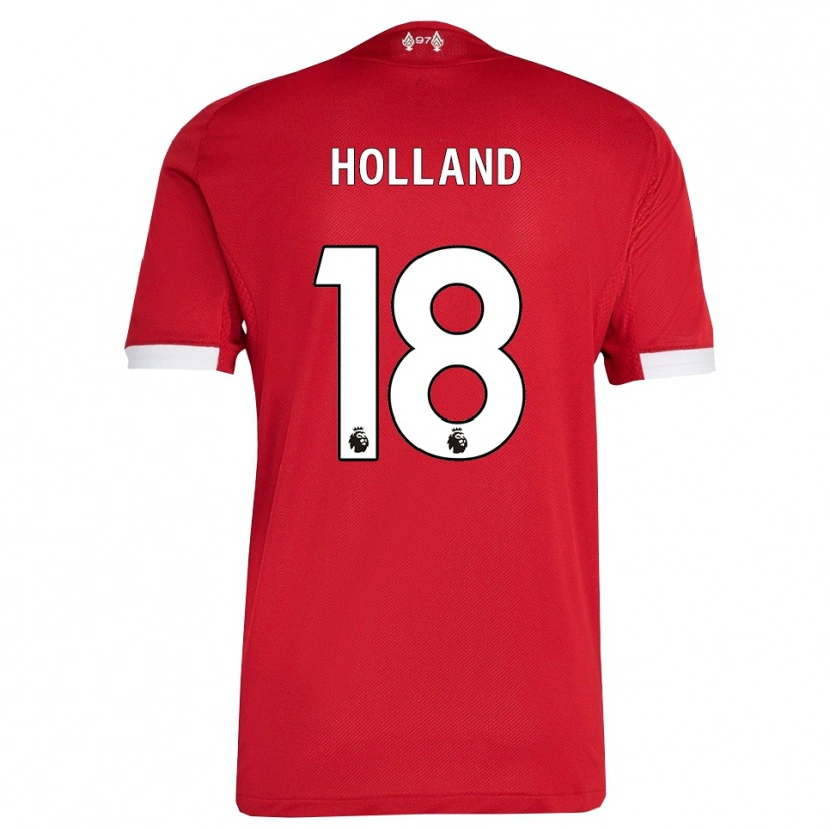 Danxen Damen Ceri Holland #18 Rot Weiß Heimtrikot Trikot 2025/26 T-Shirt