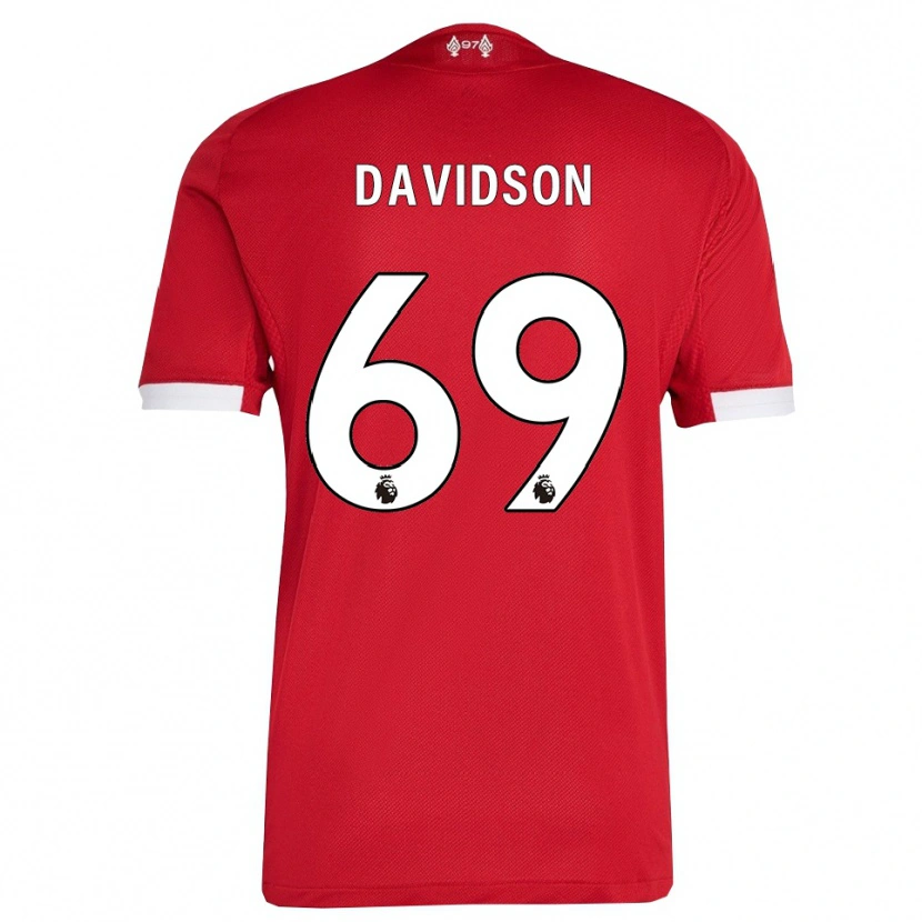 Danxen Damen Josh Davidson #69 Rot Weiß Heimtrikot Trikot 2025/26 T-Shirt