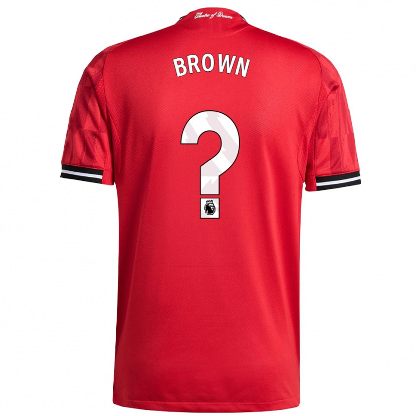 Danxen Damen Nathaniel-Junior Brown #0 Rot Schwarz Weiß Heimtrikot Trikot 2025/26 T-Shirt