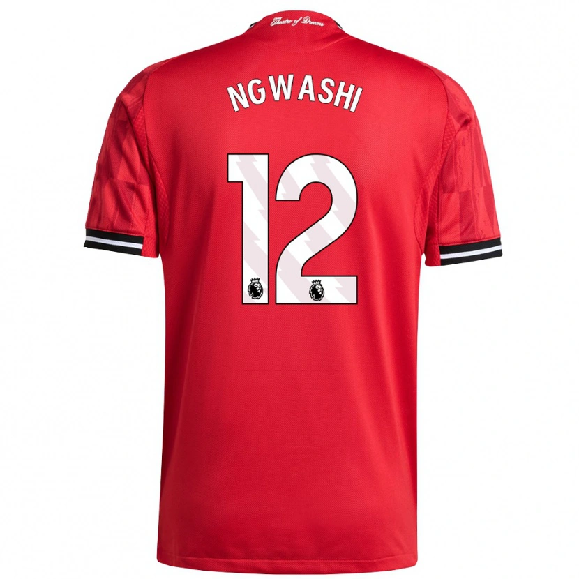 Danxen Damen Jayden Ngwashi #12 Rot Schwarz Weiß Heimtrikot Trikot 2025/26 T-Shirt