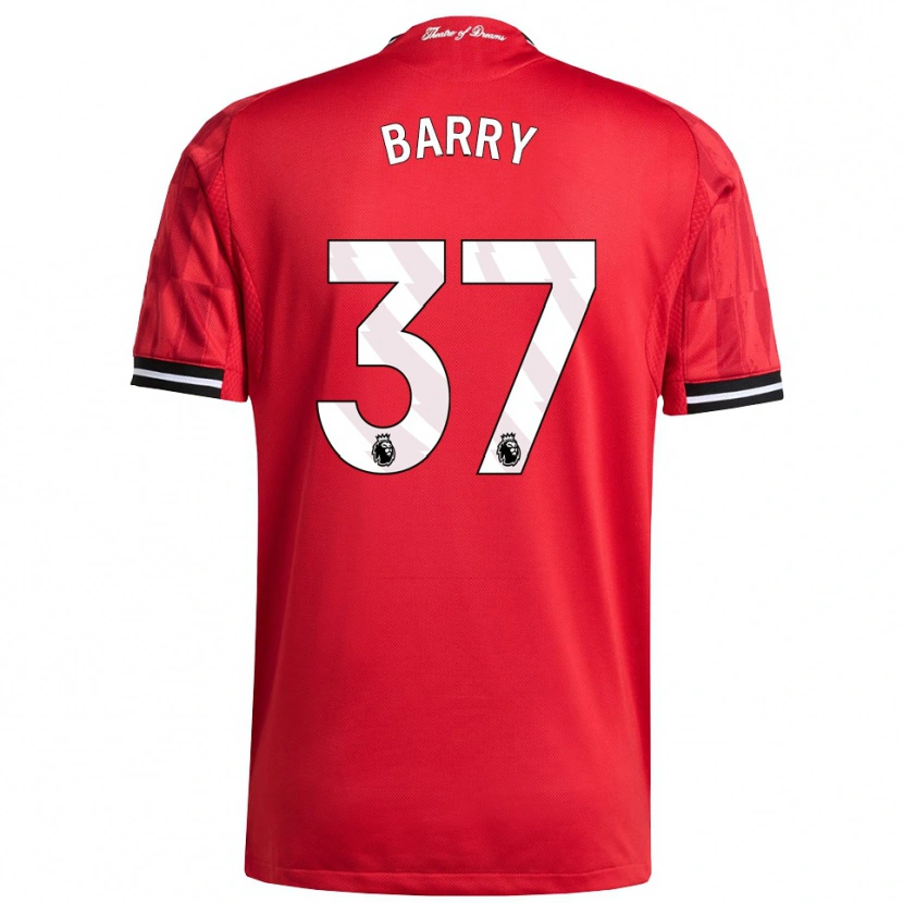 Danxen Damen Keira Barry #37 Rot Schwarz Weiß Heimtrikot Trikot 2025/26 T-Shirt