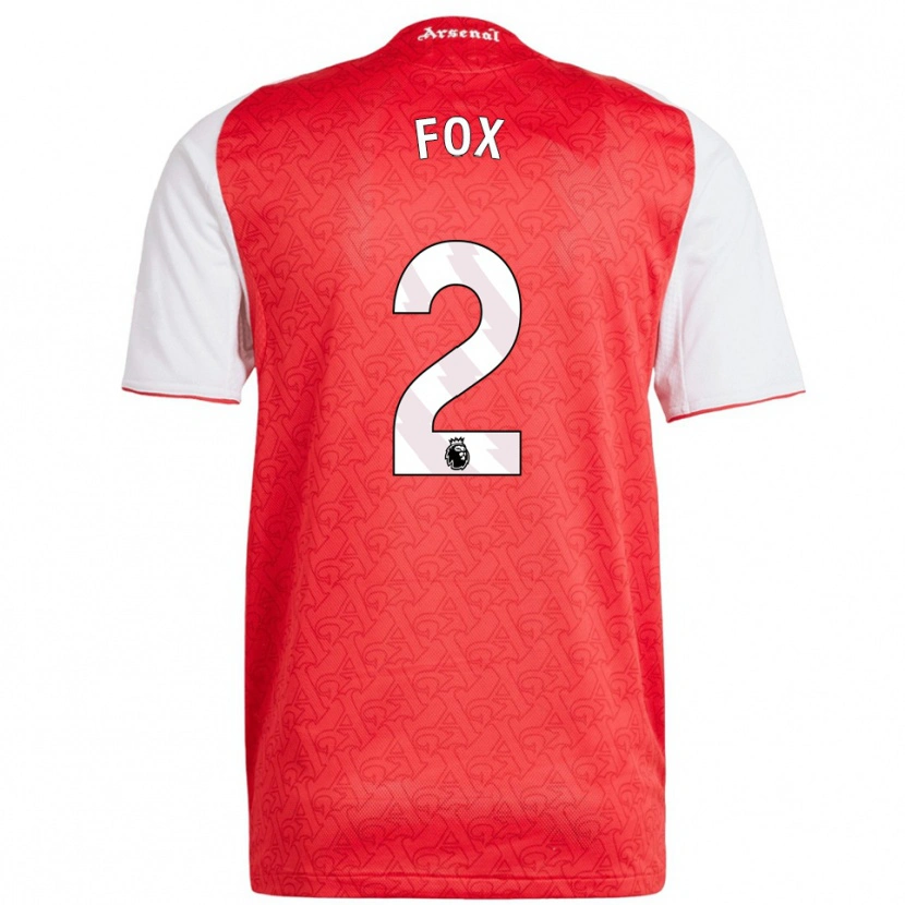 Danxen Damen Emily Fox #2 Rot Weiß Heimtrikot Trikot 2025/26 T-Shirt