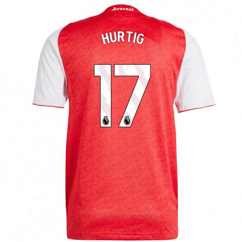 Danxen Damen Lina Hurtig #17 Rot Weiß Heimtrikot Trikot 2025/26 T-Shirt