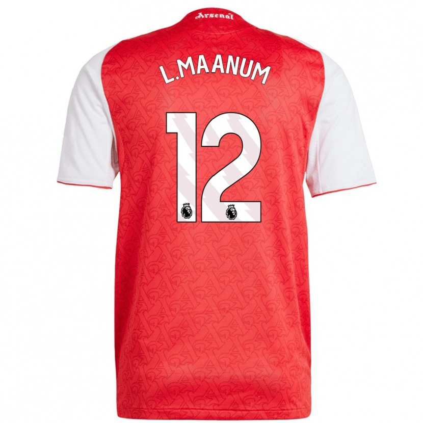 Danxen Damen Frida Maanum #12 Rot Weiß Heimtrikot Trikot 2025/26 T-Shirt